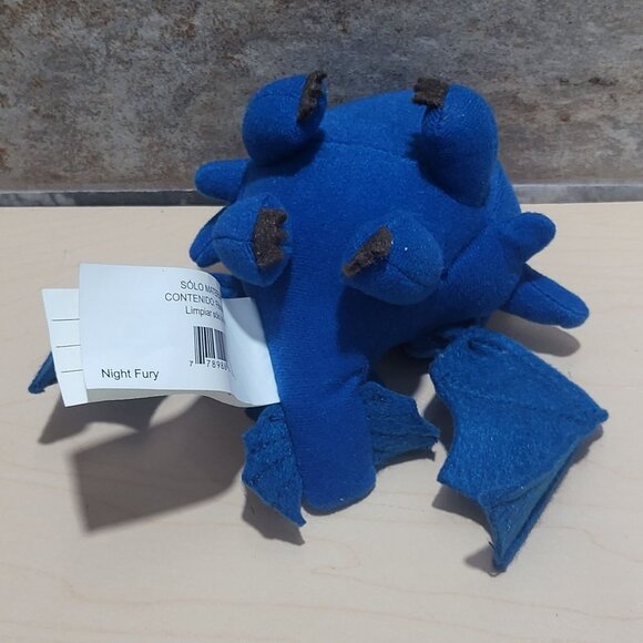 Toothless Night Fury Dragon Blue MIni Plush Toy 2010 - Picture 12 of 12